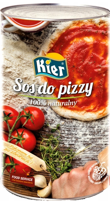 Naturalny Sos Pomidorowy Do Pizzy 100% 4150g Puszka KIER